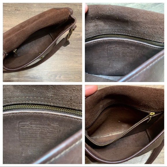 Coach 9076 Brown Gold Leather Cross Body Bag - Picture 8 of 8